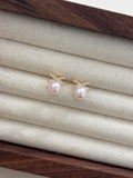 [Athena] Petit Ribbon Akoya Studs