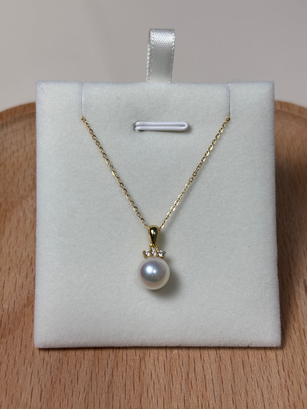 8.5mm Saltwater Akoya Single Pearl Necklace