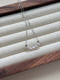 [Poppy] 4-5mm Akoya 5Pearl Smiley Necklace