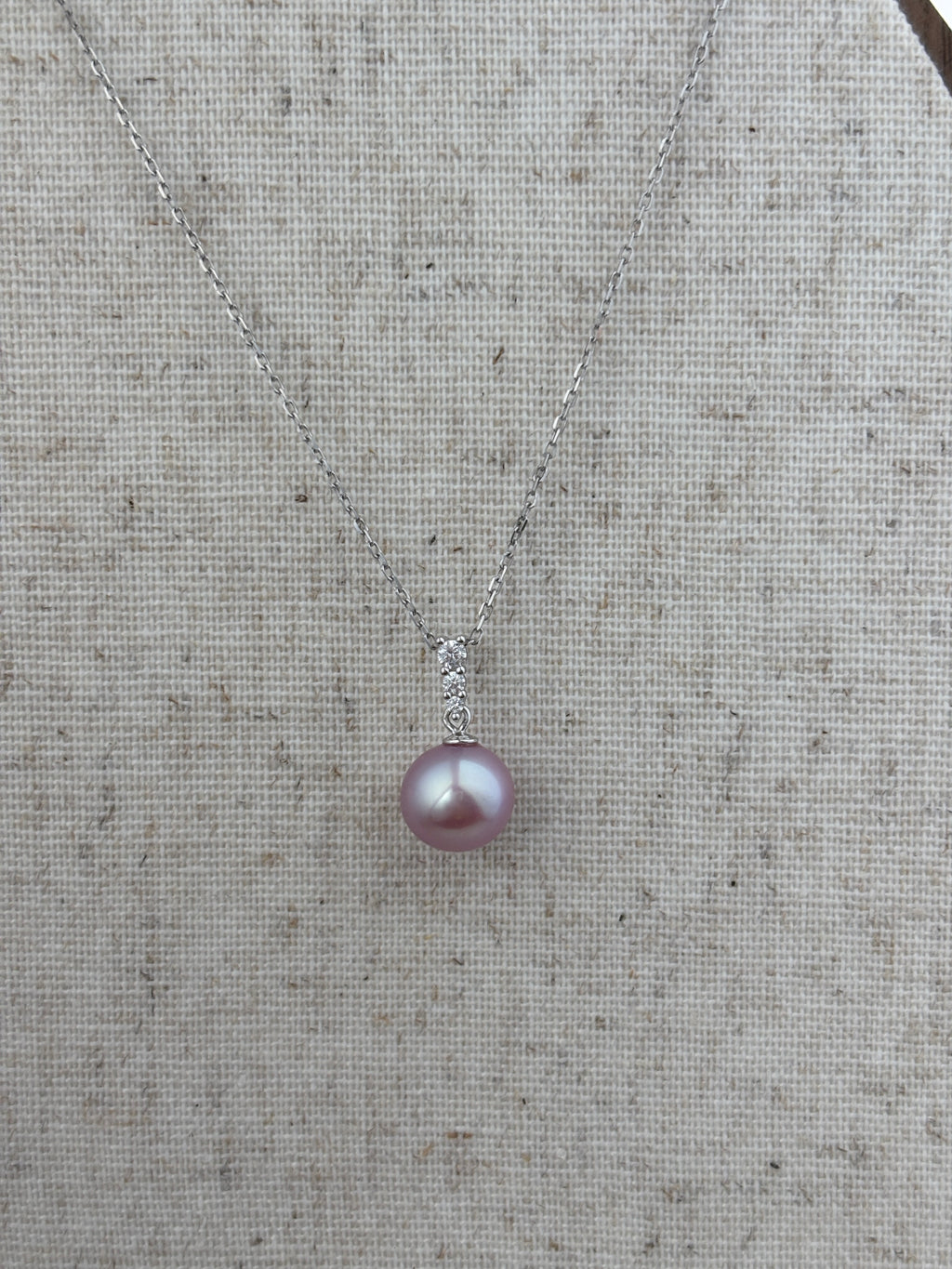 [Giselle] Lilac freshwater pearl necklace