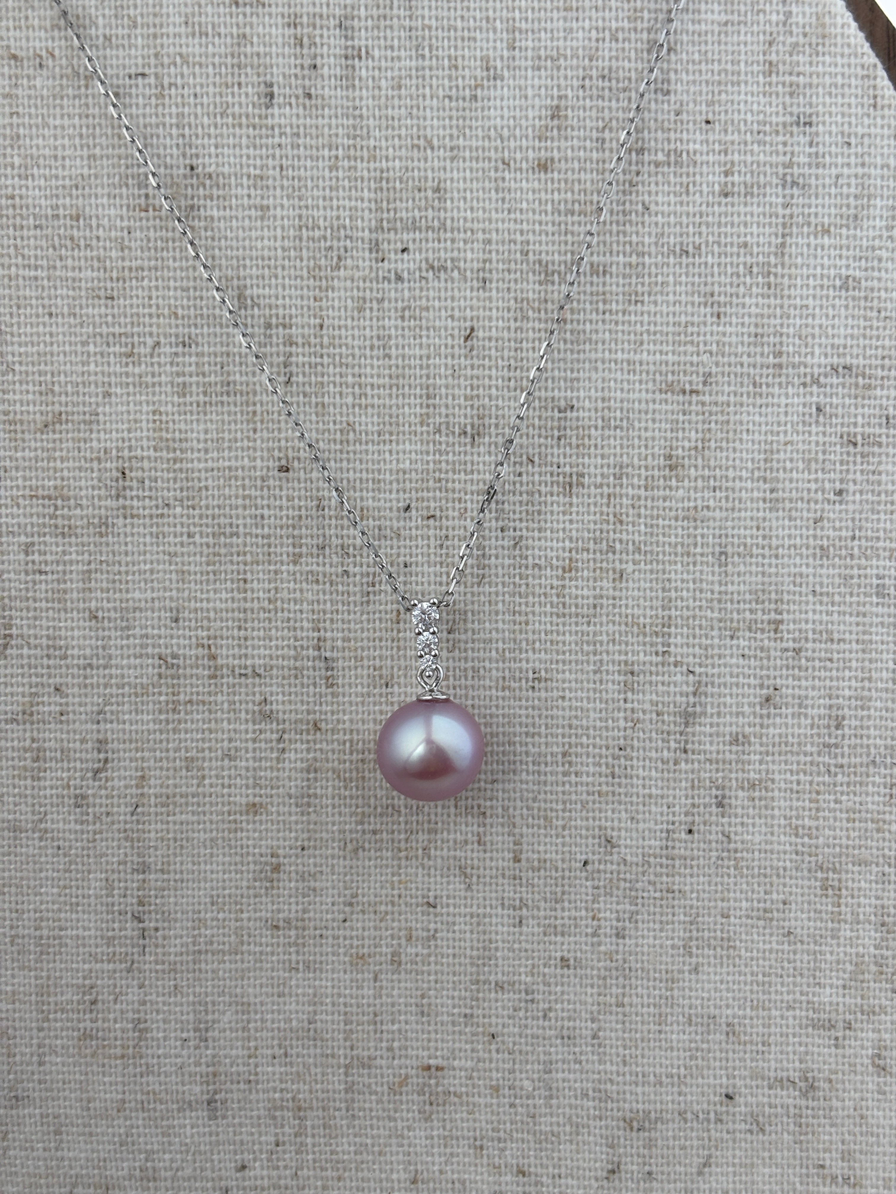 [Giselle] Lilac freshwater pearl necklace