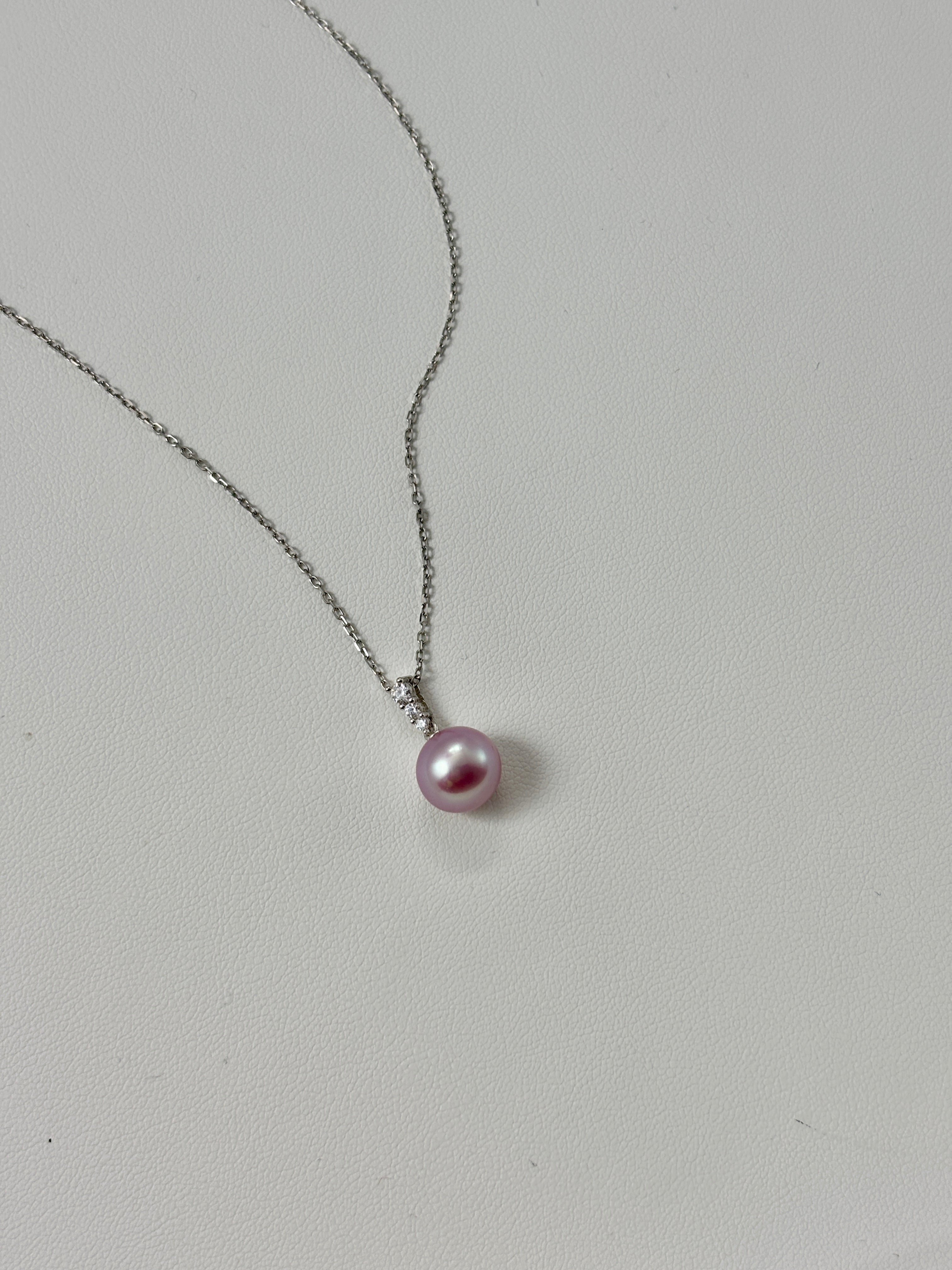 [Giselle] Lilac freshwater pearl necklace