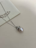[Charlotte] Pastel Purple Bow Tie Necklace