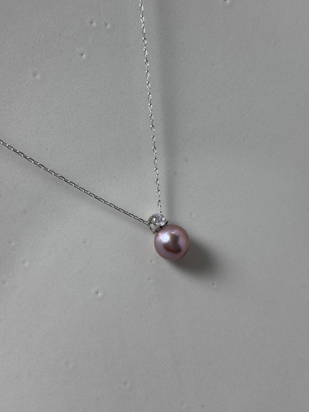 Metallic Violet Edison Pearl Necklace