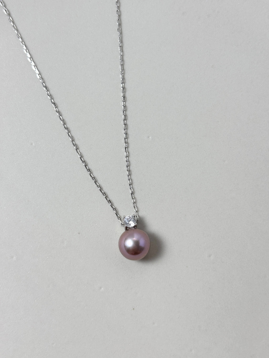 Metallic Violet Edison Pearl Necklace