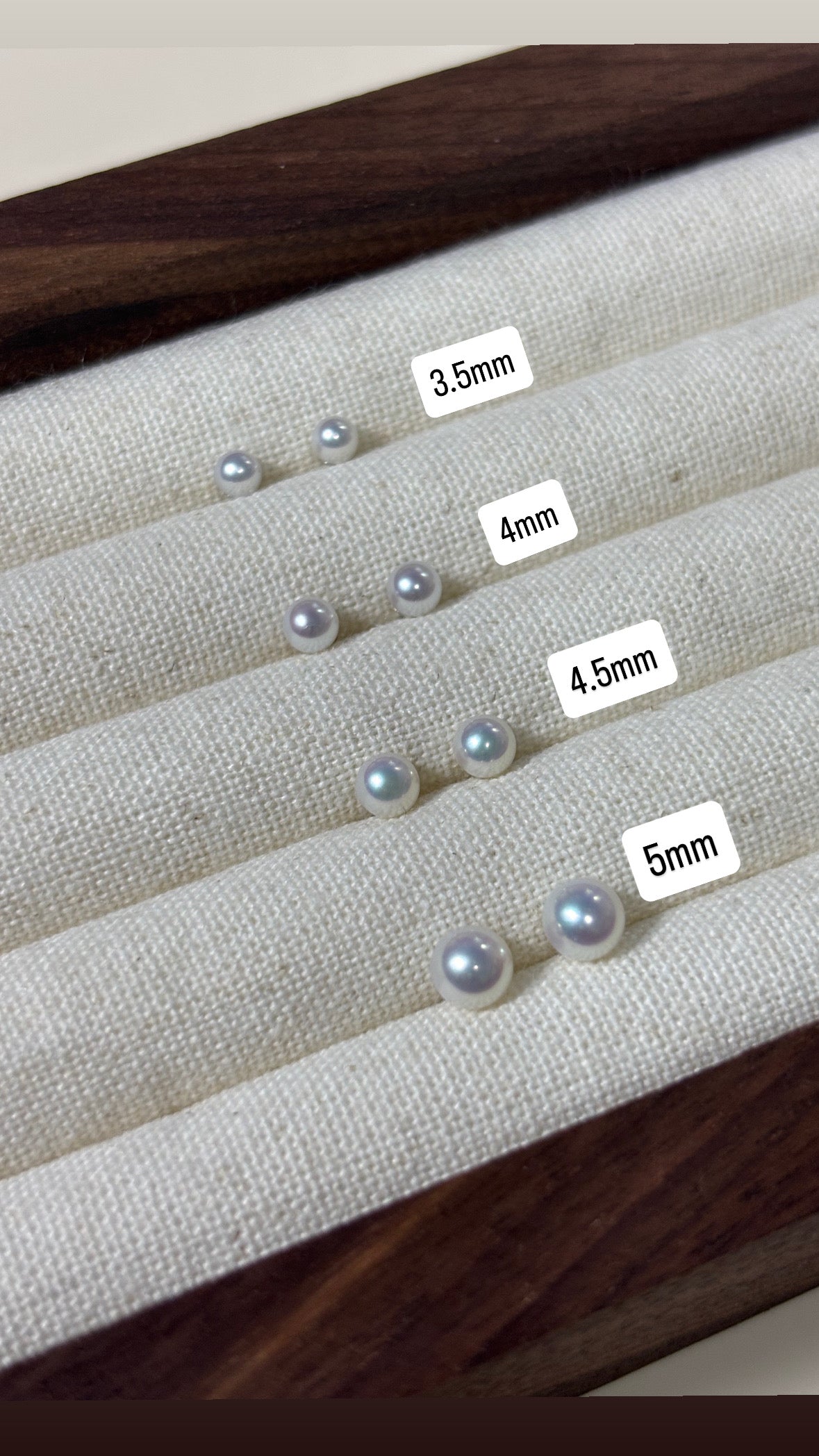 Everyday Freshwater Pearl Ear Stud 3-4mm